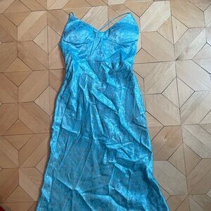 Blue Patterned Dress